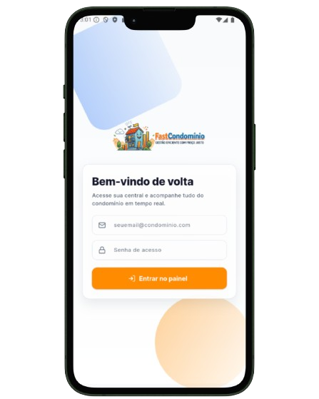 App FastCondomínio no celular